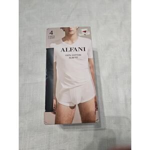 Alfani Mens V Neck T Shirts 4 Pack Black Size 2XL